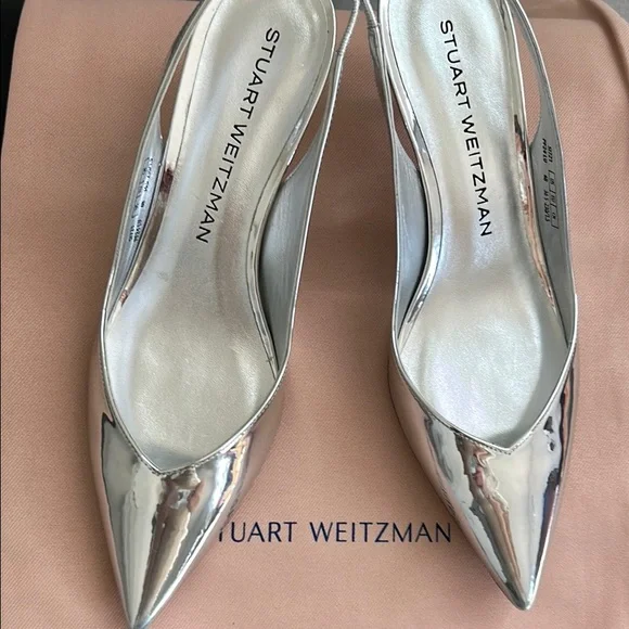 New in Box. Stuart Weitzman Eva 50 Slingback Heels. Size 6. - Picture 6 of 10